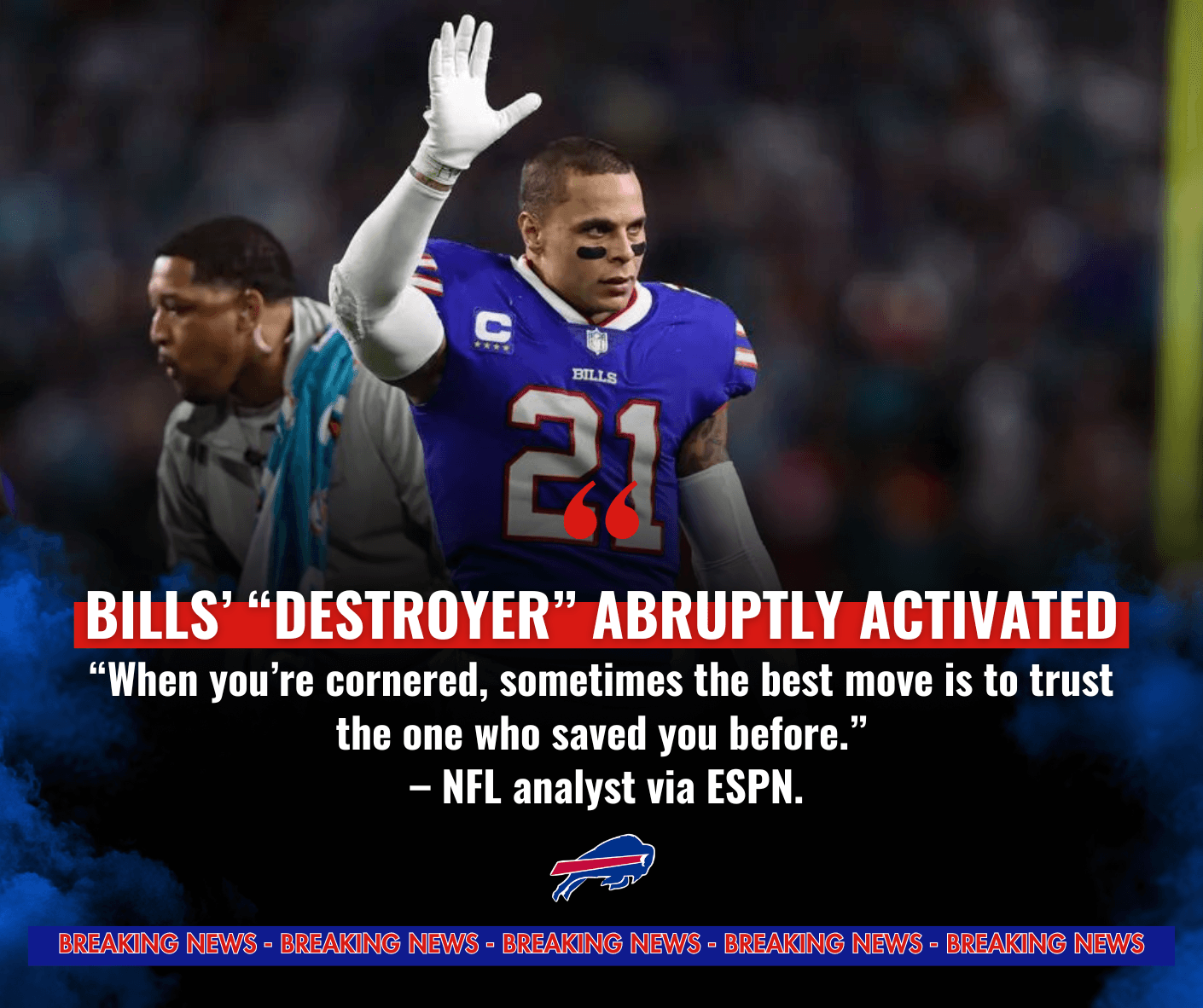 PANIC BUTTON PRESSED: Bills’ Hail Mary – Former All-Pro “Destroyer” Abruptly Activated to Demolish Falcons